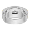 14k Two-tone IBGoodman Men's Polished 7-Stone Ring Mounting