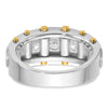 IBGoodman 14k Two-tone Men's Polished and Cut-Out 5-Stone Ring Mounting