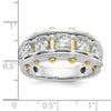 IBGoodman 14k Two-tone Men's Polished and Cut-Out 5-Stone Ring Mounting