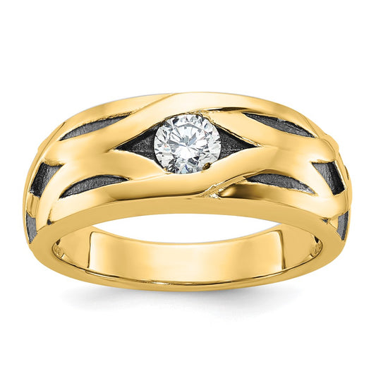 Gold Men's Diamond Rings