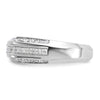 14k White Gold Men's Polished 1 7/8 Carat AA Quality Diamond Ring