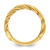 14k Mens Link Design 1/8 carat Diamond Complete Ring