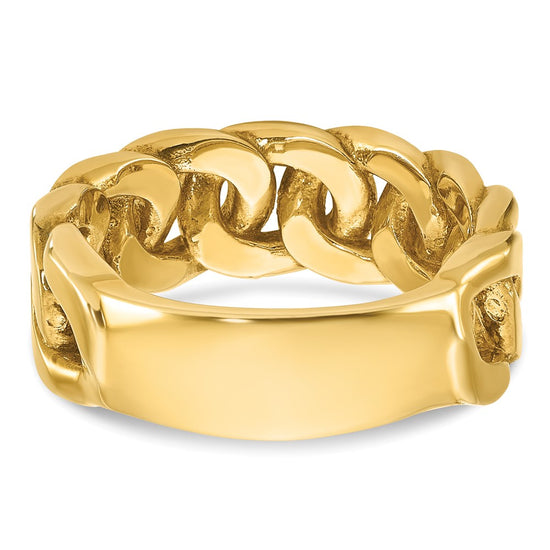 14k IBGoodman Men's Link Design Diamond Ring Mounting
