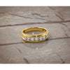 14k 1 carat Lab Grown Diamond VS/SI+ G+ Seven Stone Complete Polished Men's Ring