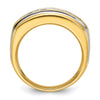 14k IBGoodman Men's Polished and Grooved Ring Mounting