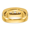 14k IBGoodman Men's Polished and Grooved Ring Mounting
