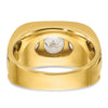IBGoodman 14k Two-tone Men's Polished and Satin 3-Stone Ring Mounting