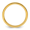 14k Polished 1/5 Carat AA Quality Diamond Row Ring