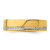 14k Polished 1/5 Carat AA Quality Diamond Row Ring