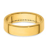 14k Polished 1/5 Carat AA Quality Diamond Row Ring