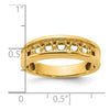 14k Yellow Gold IBGoodman Men's Polished Ring Mounting