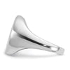 14k White Gold Men's Oval Onyx Complete Ring