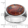 14k White Gold IBGoodman Men's Pietersite Ring Mounting