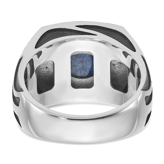 14k White Gold IBGoodman Men's Lapis Ring Mounting