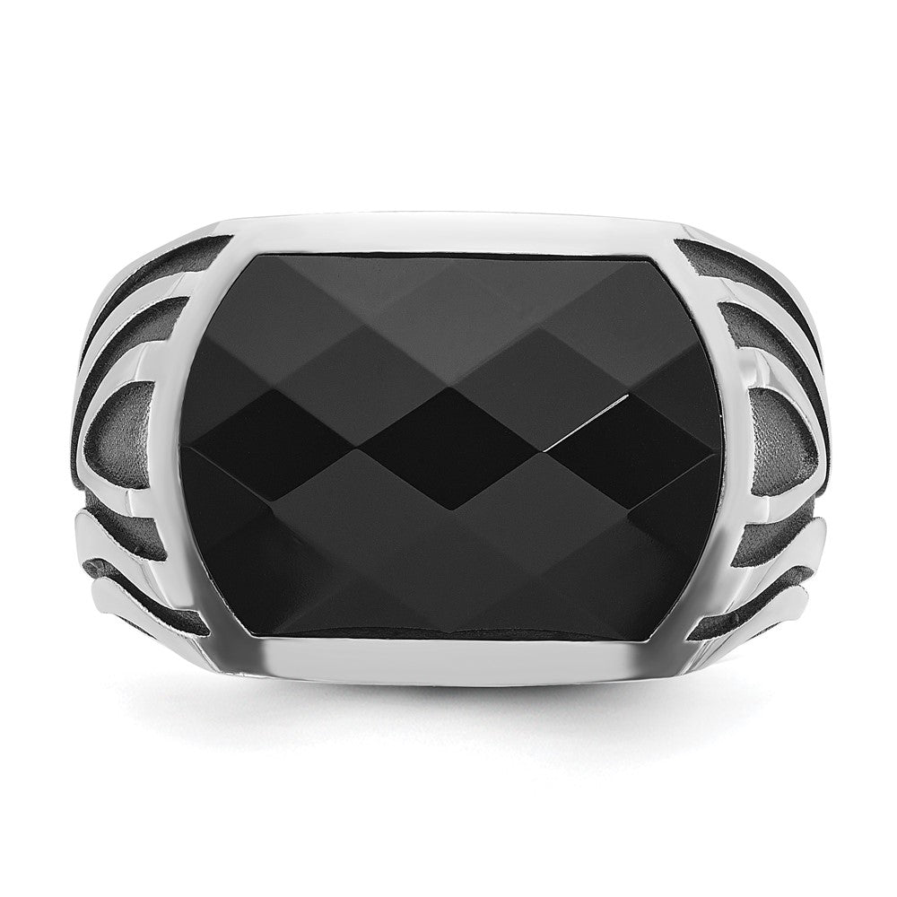 14k White Gold IBGoodman Men's Onyx Ring Mounting