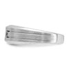 14k White Gold 1/15 carat Lab Grown Diamond VS/SI+ G+ and Lab Created Blue Sapphire Complete Men's Ring