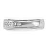 14k Men's Polished and Milgrain 11-Stone 1/4 Carat Lab Grown Diamond Ring
