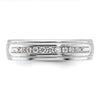 14k Men's Polished and Milgrain 11-Stone 1/4 Carat Lab Grown Diamond Ring