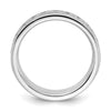 14k White Gold Men's Polished and Milgrain 11-Stone 1 Carat AA Quality Diamond Ring