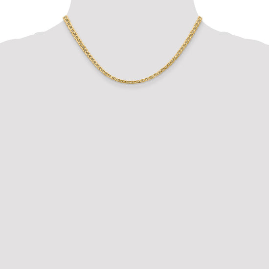 Gold (10K & 14K) Semi-Solid Anchor Chain
