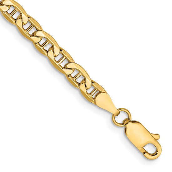 Gold (10K & 14K) Semi-Solid Anchor Chain