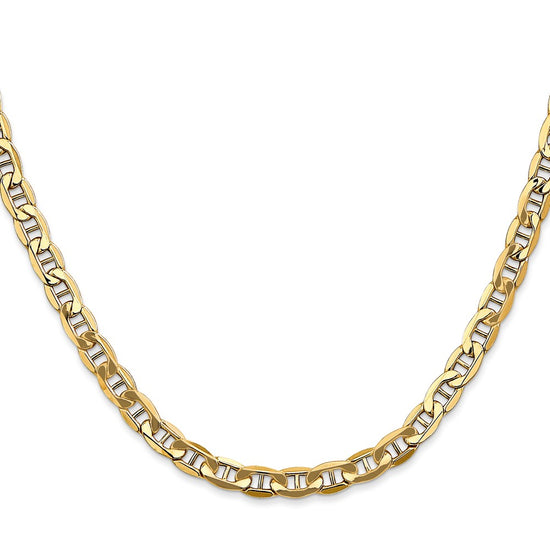Gold (10K & 14K) Semi-Solid Anchor Chain