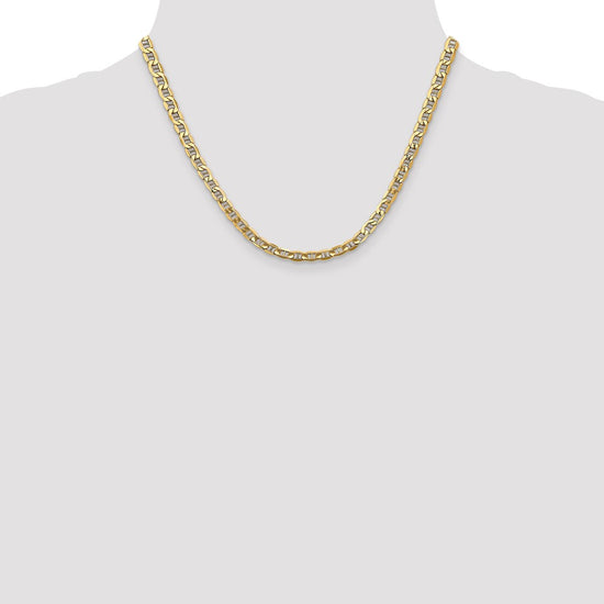 Gold (10K & 14K) Semi-Solid Anchor Chain