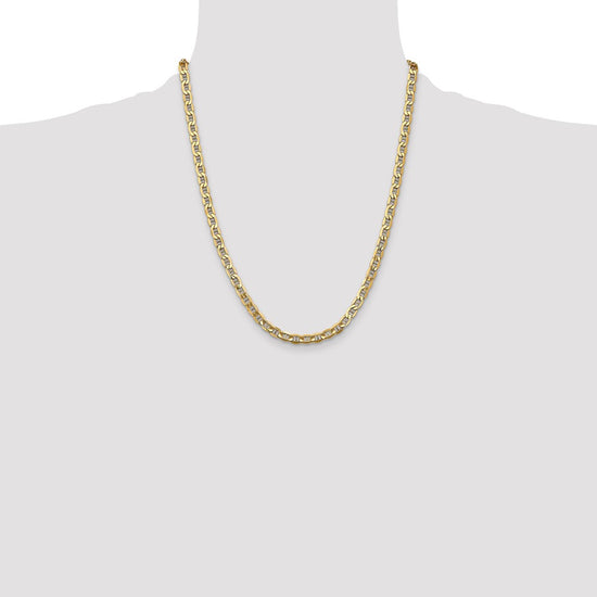 Gold (10K & 14K) Semi-Solid Anchor Chain