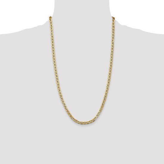 Gold (10K & 14K) Semi-Solid Anchor Chain