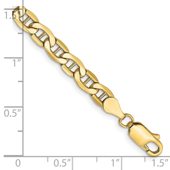 Gold (10K & 14K) Semi-Solid Anchor Chain