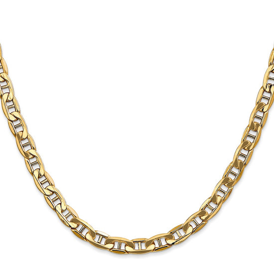 Gold (10K & 14K) Semi-Solid Anchor Chain