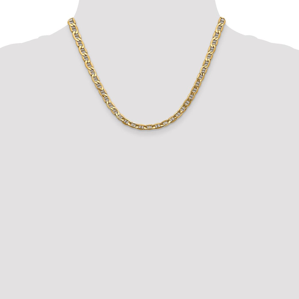 Gold (10K & 14K) Semi-Solid Anchor Chain