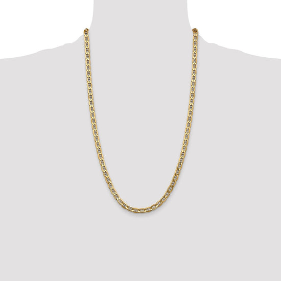 Gold (10K & 14K) Semi-Solid Anchor Chain