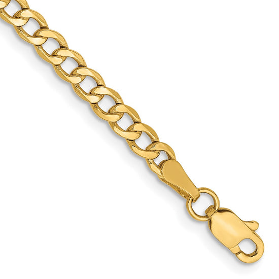 Gold (10K & 14K) Semi-Solid Curb Link Chain