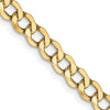 Gold (10K & 14K) Semi-Solid Curb Link Chain
