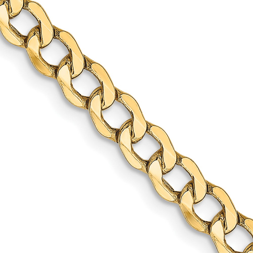 Gold (10K & 14K) Semi-Solid Curb Link Chain
