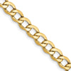Gold (10K & 14K) Semi-Solid Curb Link Chain