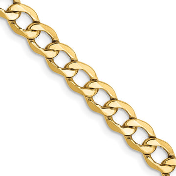 Gold (10K & 14K) Semi-Solid Curb Link Chain