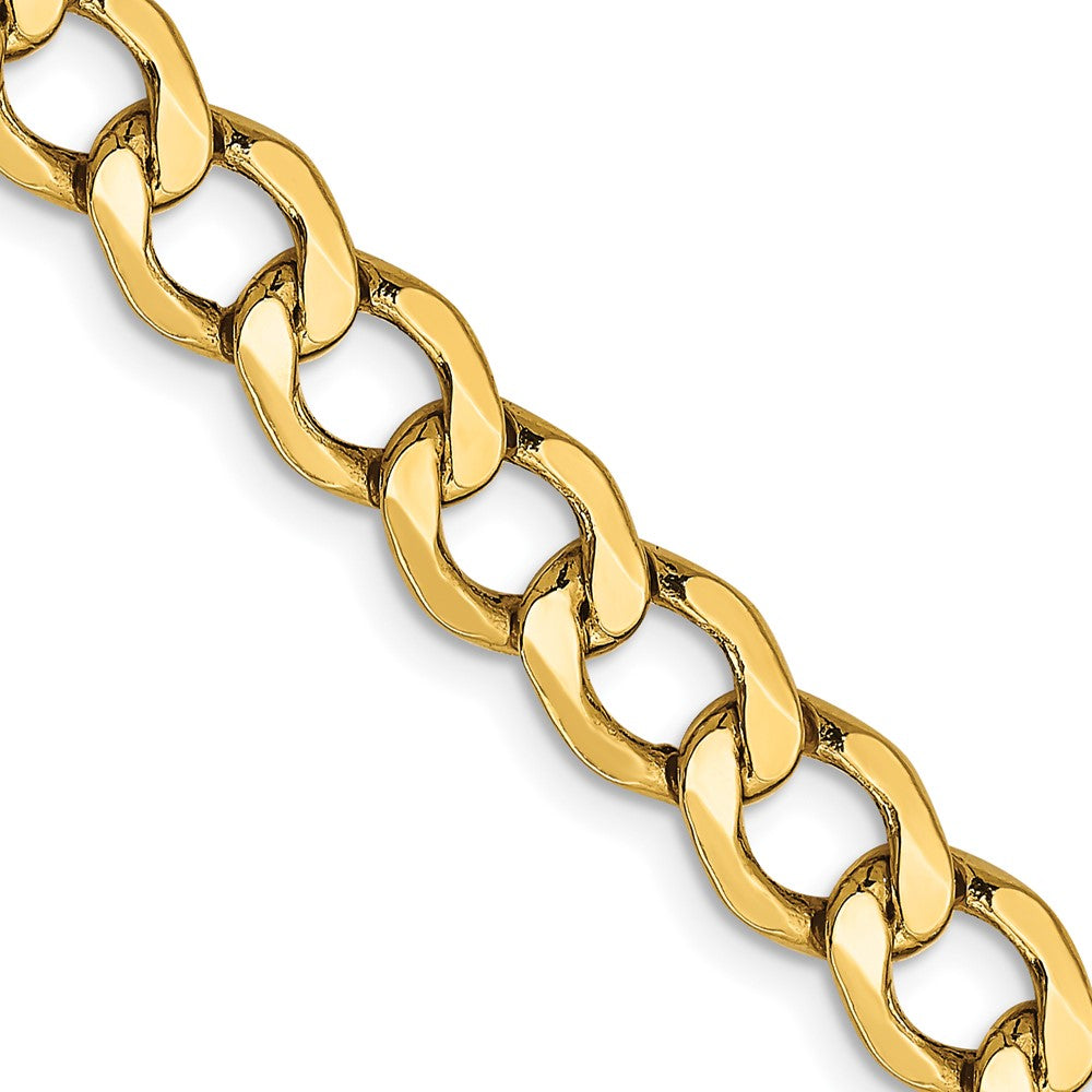 Gold (10K & 14K) Semi-Solid Curb Link Chain