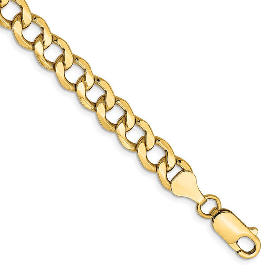 Gold (10K & 14K) Semi-Solid Curb Link Chain