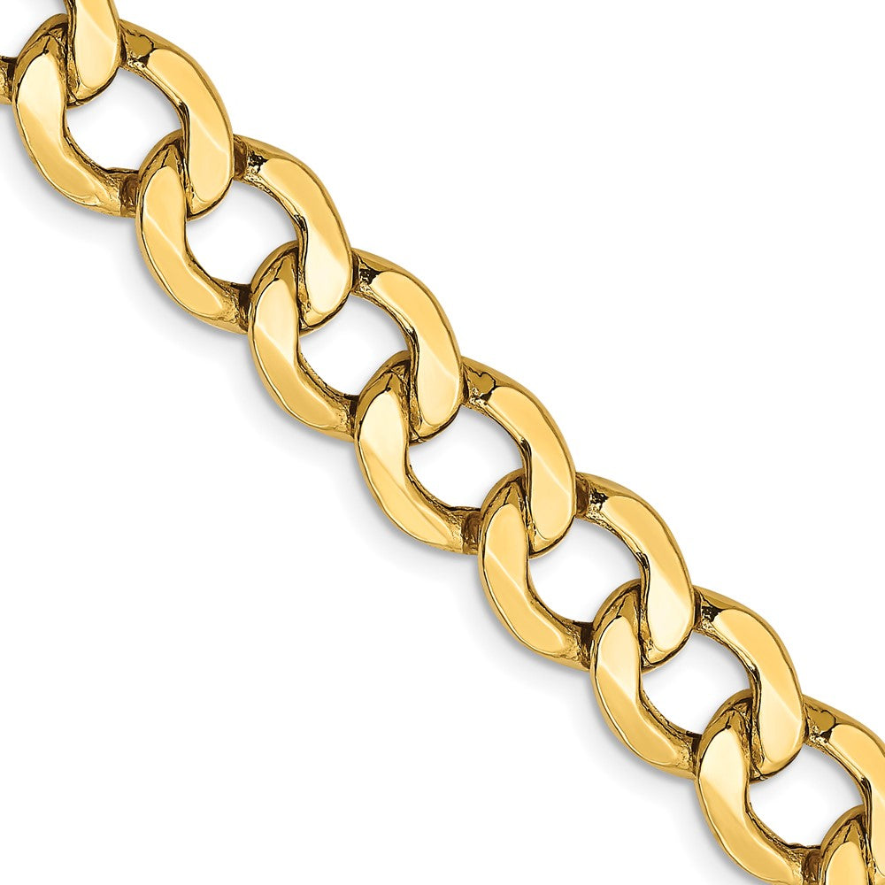 Gold (10K & 14K) Semi-Solid Curb Link Chain