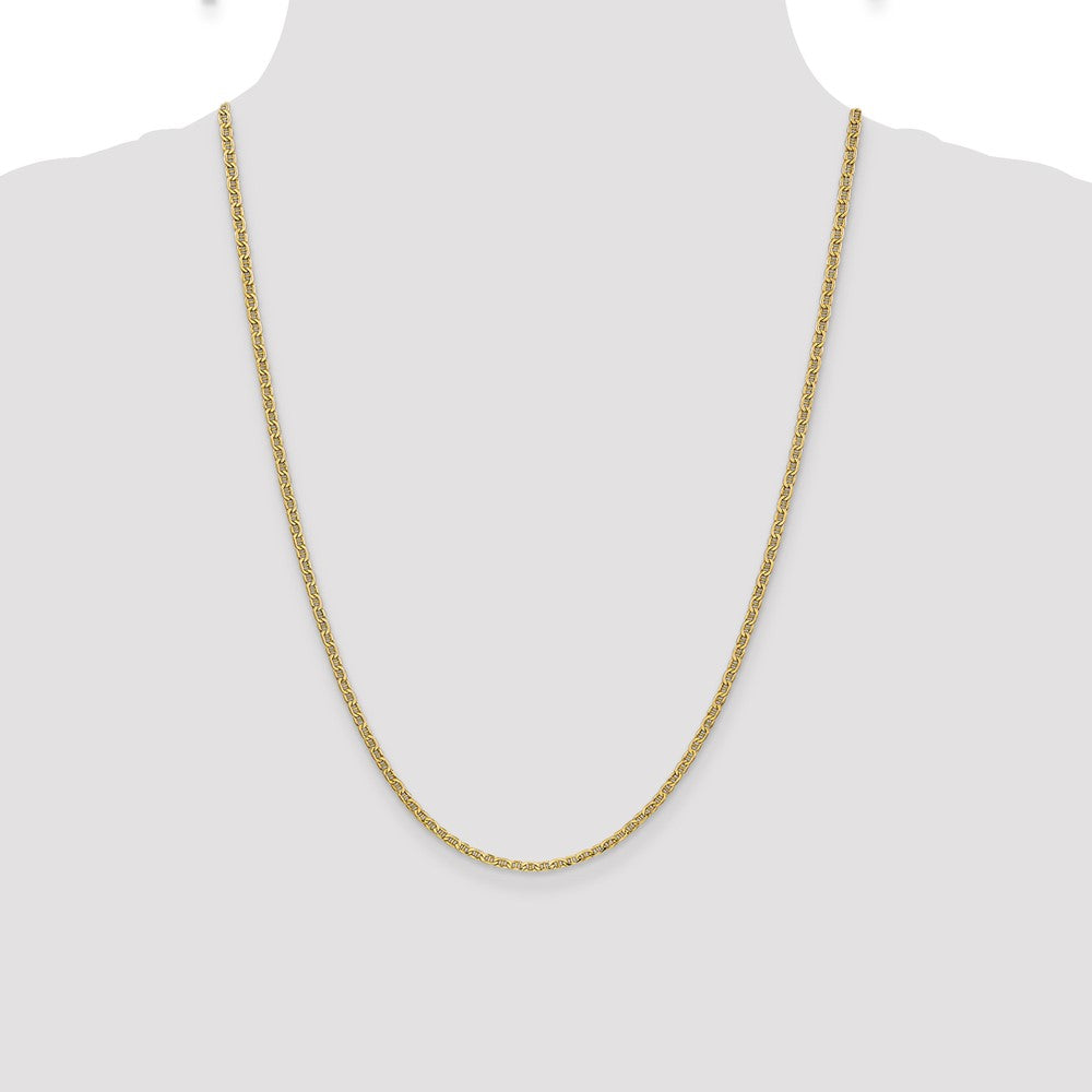 Gold (10K & 14K) Semi-Solid Anchor Chain