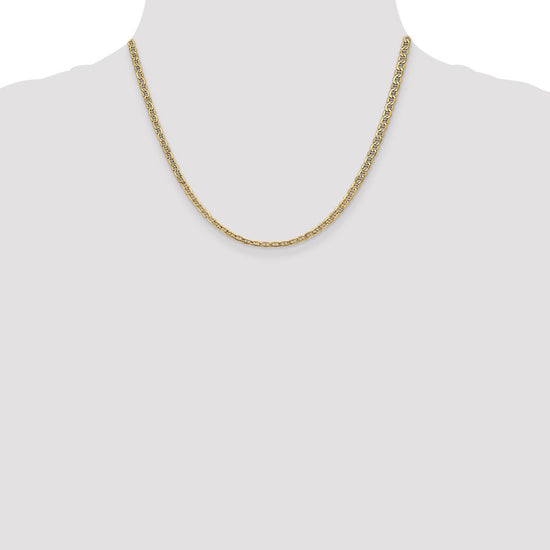 Gold (10K & 14K) Semi-Solid Anchor Chain