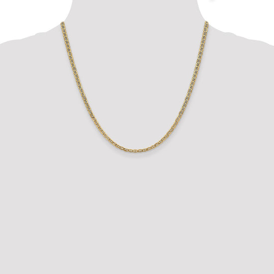 Gold (10K & 14K) Semi-Solid Anchor Chain