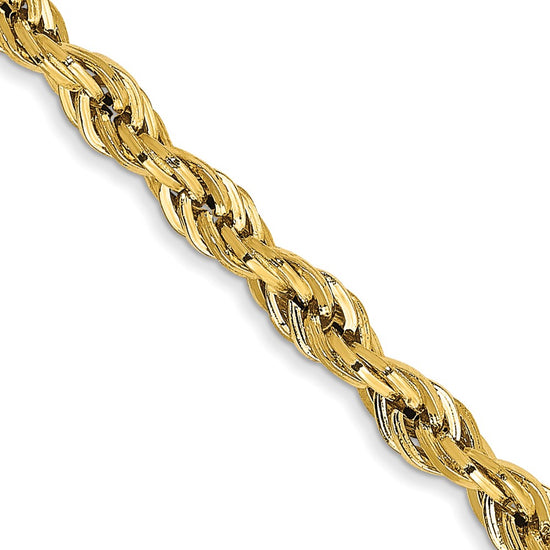 Gold (10K & 14K) Semi-Solid Rope Chains