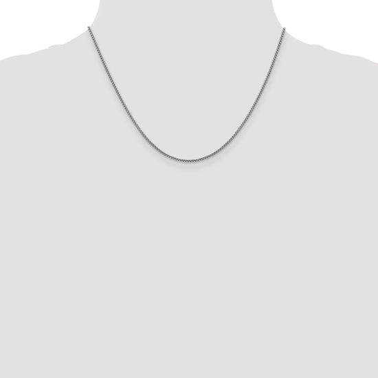 Gold (14K) Semi-Solid Round Box Chain
