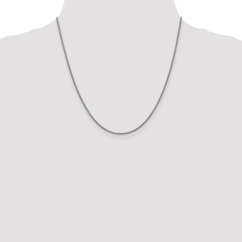 Gold (14K) Semi-Solid Round Box Chain