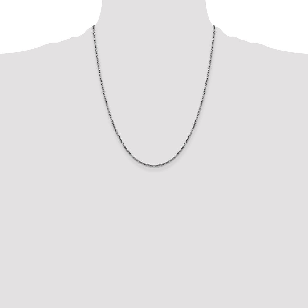 Gold (14K) Semi-Solid Round Box Chain
