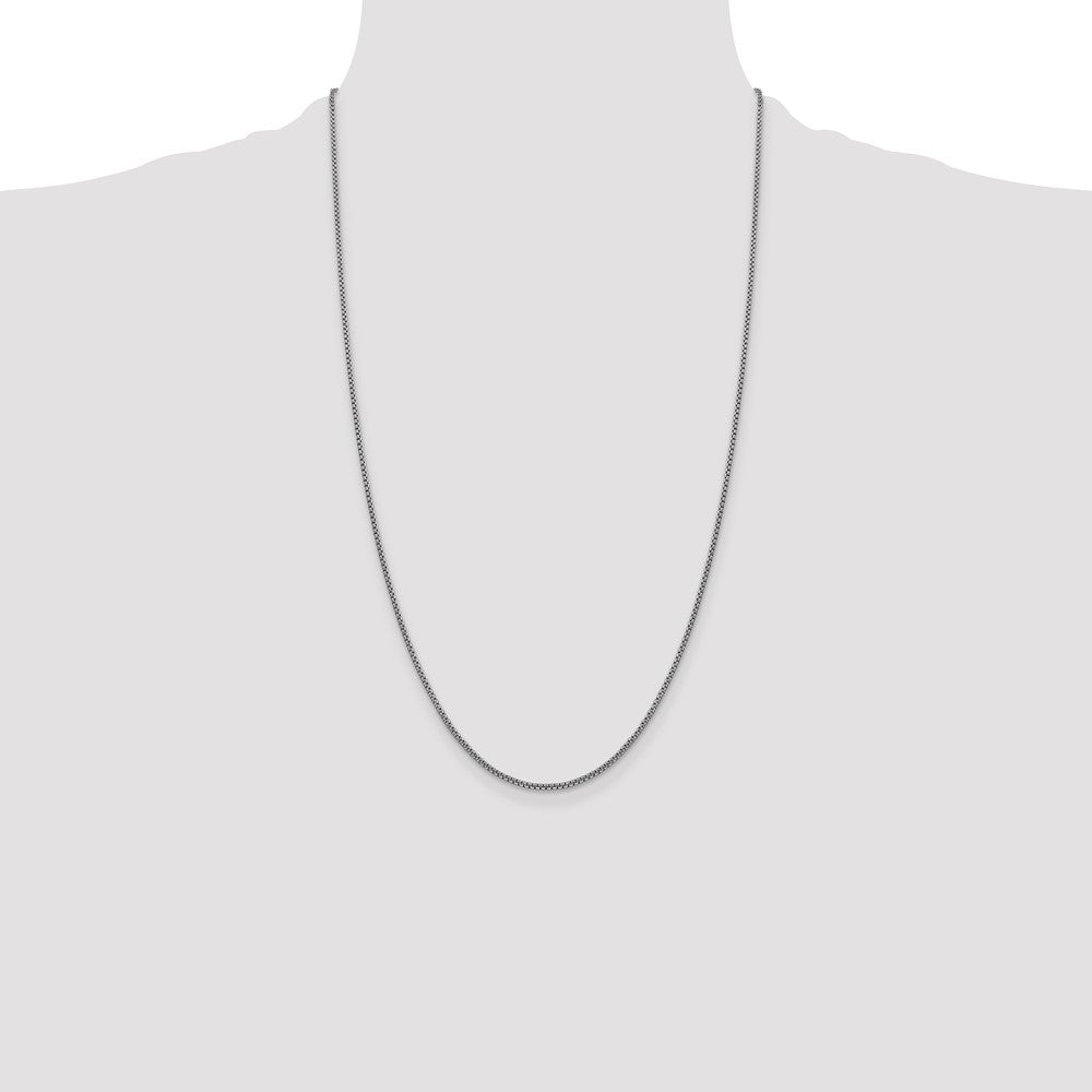 Gold (14K) Semi-Solid Round Box Chain