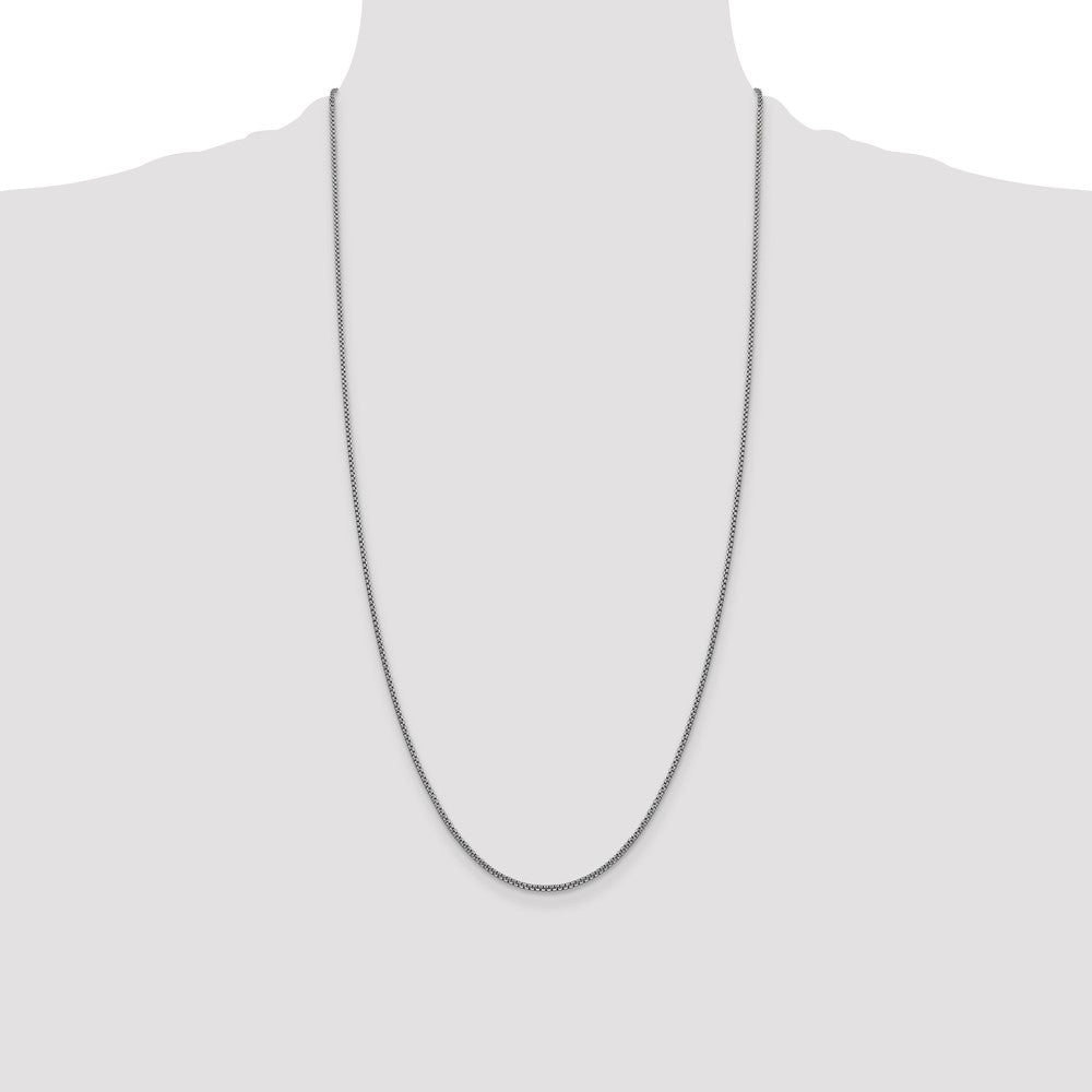 Gold (14K) Semi-Solid Round Box Chain